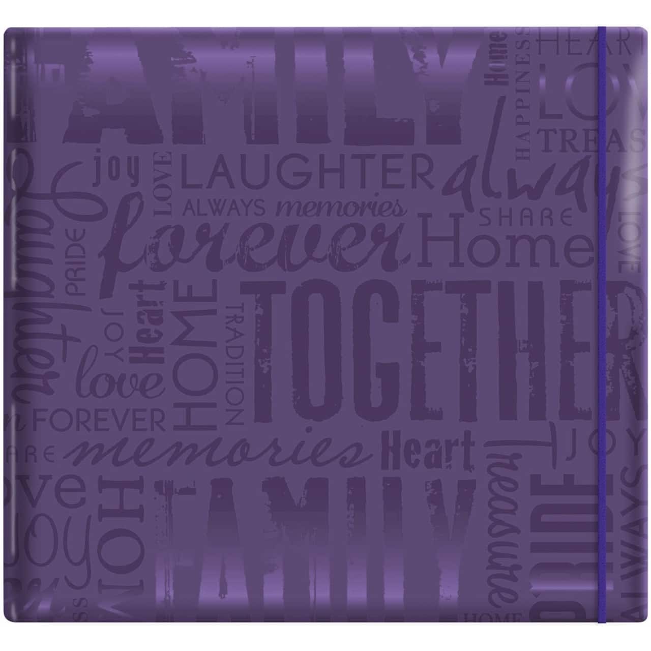 MBI Family Purple Gloss Post Bound Album